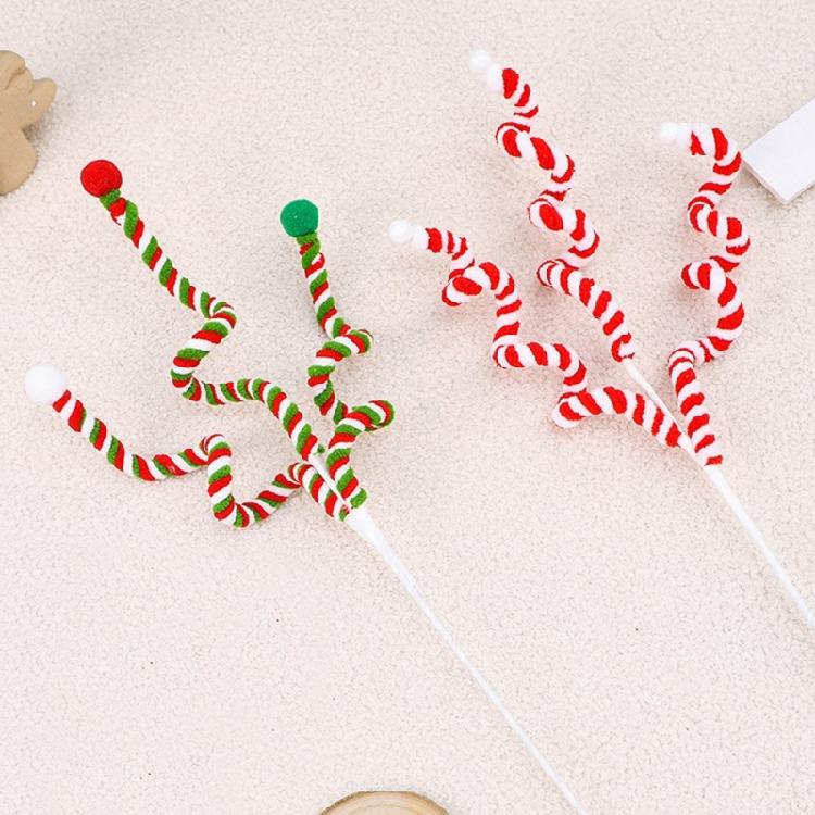 Set of 6 Christmas Bells Decorative Picks Brightly Colored Christmas Bells Inserts Branch for Party Decoration