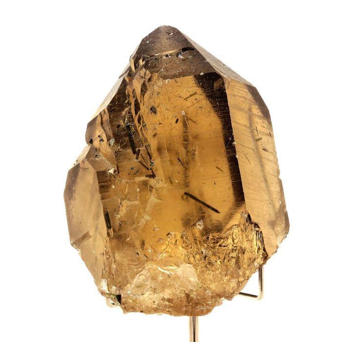 Pierres et Minéraux. Quartz fumé + Tourmaline. 1511.0 ct. Bahia, Brésil.