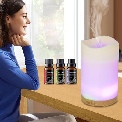 1 Piece Diffuser with 3 Bottles Essential Oil Set for Bedroom, Office & Yoga Studio Auto Timer & Night Light Aroma Humidifier