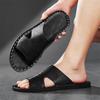 Men's Summer British Style Sandals: Single Strap Non-slip Beach and Outdoor Casual Slippers, Large Size