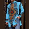 Men'S African Ethnic Style Digital Positioning Printed Shirt Medium And Long Shirt 944723 Spot