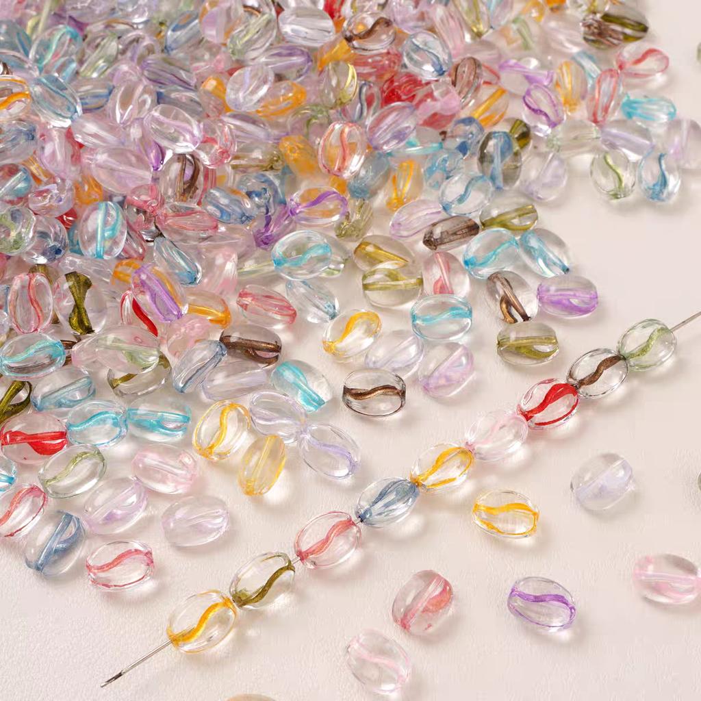 Glass Coffee Bean Beads Stringing Beads & Loose Beads DIY Materials Phone Chains Key Chains Bracelets Handmade Pendants Accessor