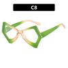 2023 Trendy Cat Eye Anti-Blue Light Butterfly Glasses with Irregular Large Frame