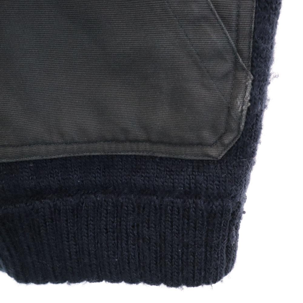 HYSTERIC GLAMOUR Nordic Pattern Knit Jacket S Navy Blouson Men's Used