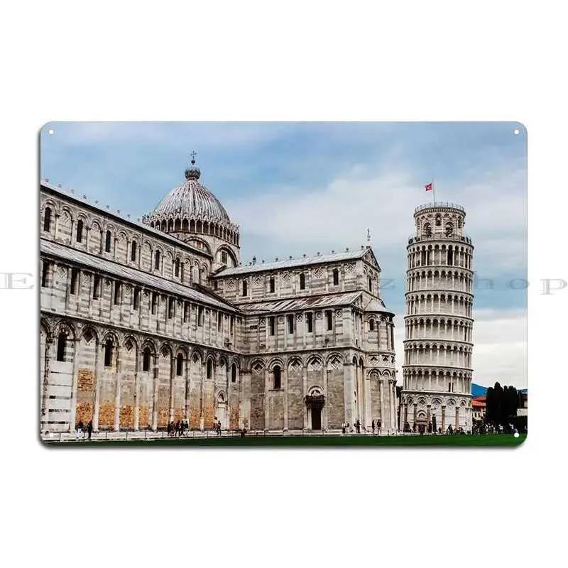 

Pizza Tower And Cathedral 2 Metal Plaque Poster Bar Plaque Movie Club Personalized Cave Tin Logo Poster 20x30cm