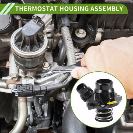 Engine Coolant Thermostat Housing Assembly for BMW 328d xDrive 2014-2018