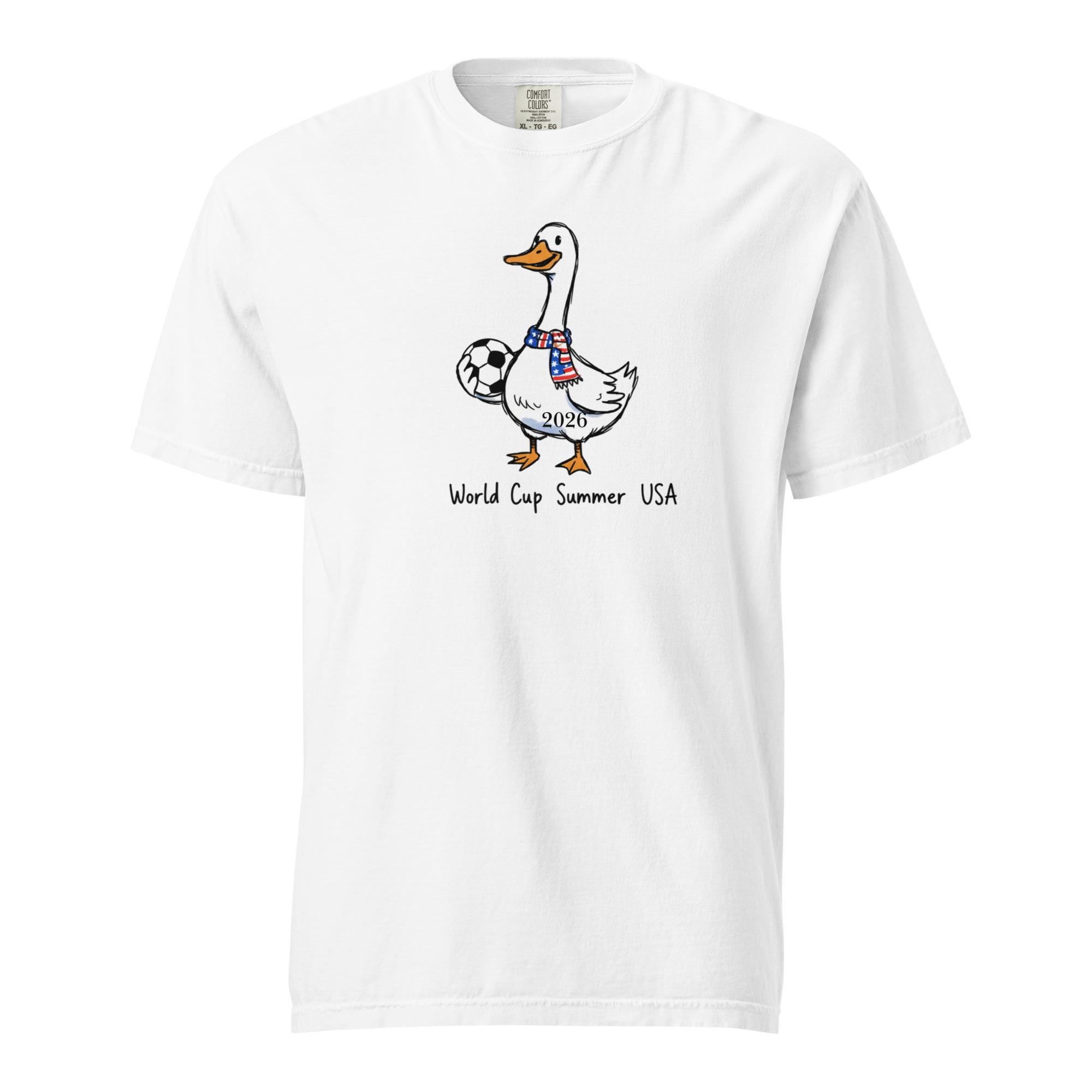 World Cup USA 2026 Goose Patriotic T-shirt Matchday Football Tee Women T Shirts S белый