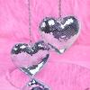 Heart Shape Disco Ball Party Decoration Mirror Disco Balls Hanging Ornament Disco Ball Christmas Stage Wedding Party Home Decor