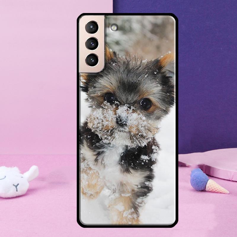 Yorkshire Terrier Dog Phone Case For Samsung Galaxy S25 Ultra S23 S20 S21 S22 S24 FE S9 S10 Plus S24 Ultra Cover