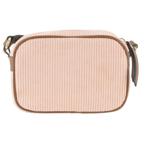 Chloe Cotton Corduroy Shoulder Bag with Pale Kids' Logo, C20273, Pink. [Brand Name] [Used]