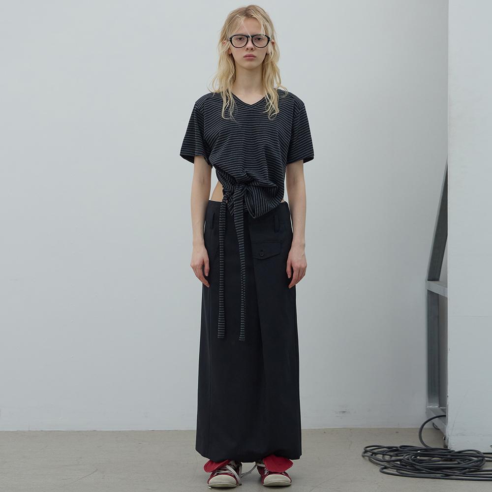 LCDC™ Overlap Long Skirt (Black)