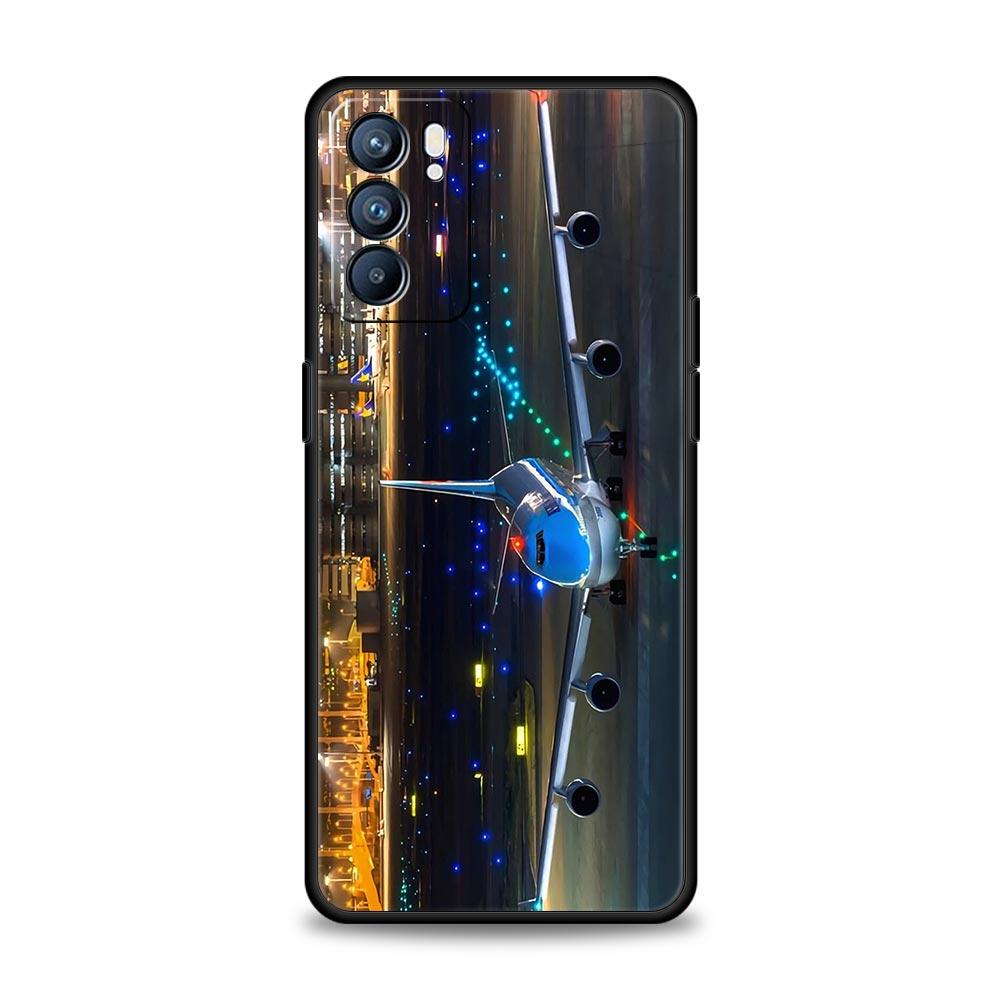 Travel-Nspired Airplane Route Phone Case For Oppo A17 A31 A54 A57 A78 A79 A98 Find X5 X6 Reno 6 7 8 10 11 12 13 F Pro Soft TPU