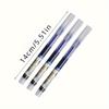 100Pcs Straight Liquid Ball Pen Quick Drying Business File Signature Gel Pen 0.5mm Black/Blue Ink Office School Use,Birthday Gifts,School Season