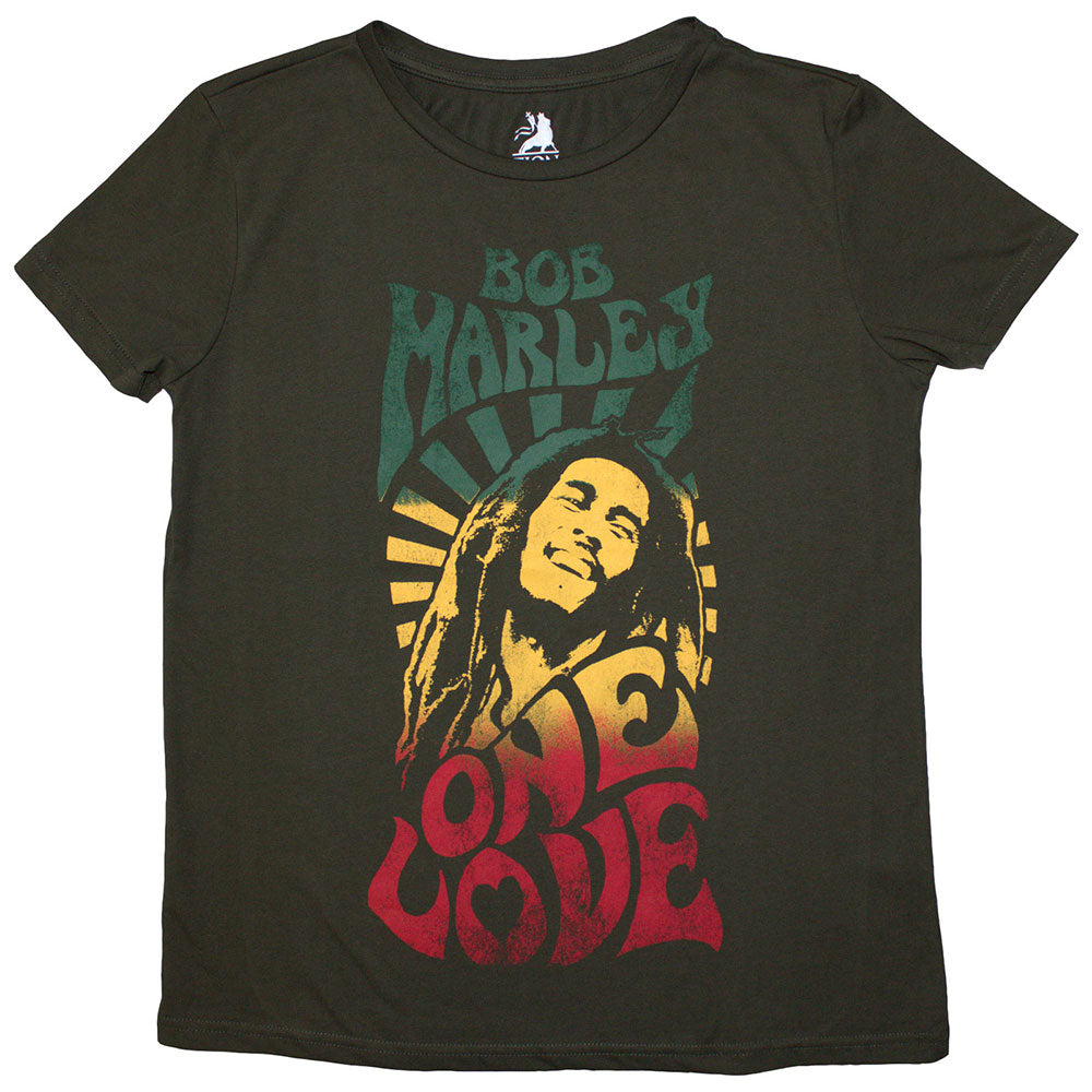 Bob Marley Stone Wash TShirt One Love Gradient OFFICIAL NEW XL