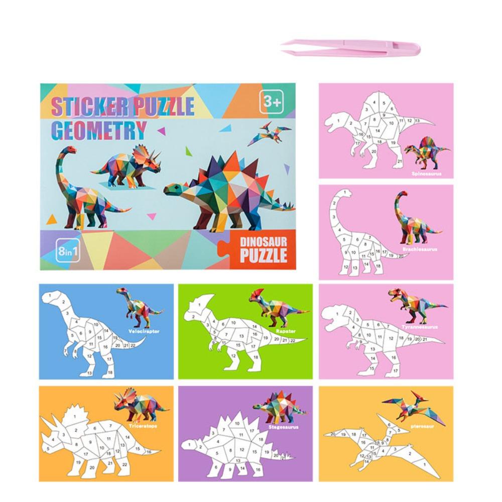 Educational Toys DIY Paste Material Kit Handmade Animals Sticker Book  Children