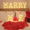 LED Letter Lights: Decorative String Lights for Weddings, Birthdays, Proposals, and Nighttime Ambiance.