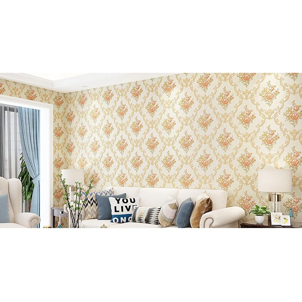 Self Adhesive Wallpaper Precision Pressed Non-woven Fabric Cross-border Three-dimensional Bedroom Living Room Wall Stickers