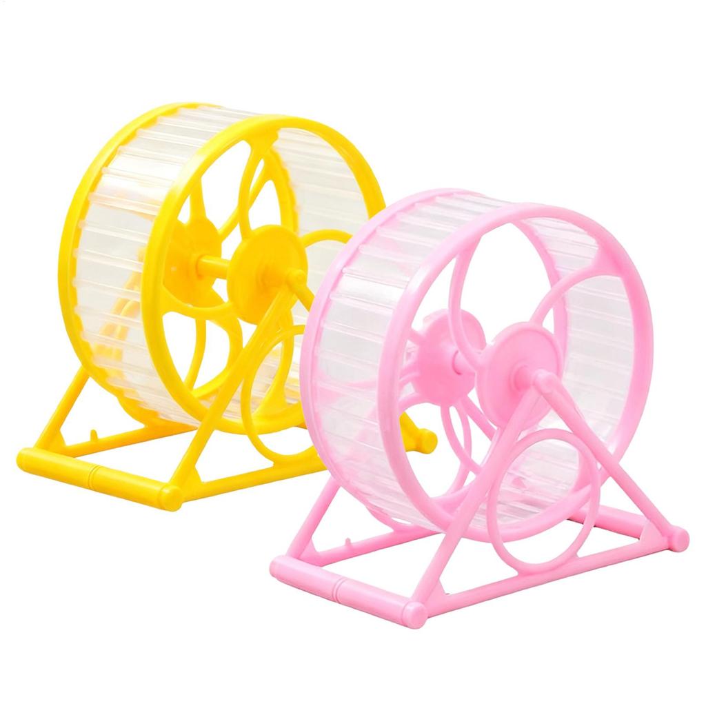 Quiet Hamster Wheel Silent Breathable with Stand Hamster Exercise Wheel for Cage Running for Small Medium Breeds Golden Bears