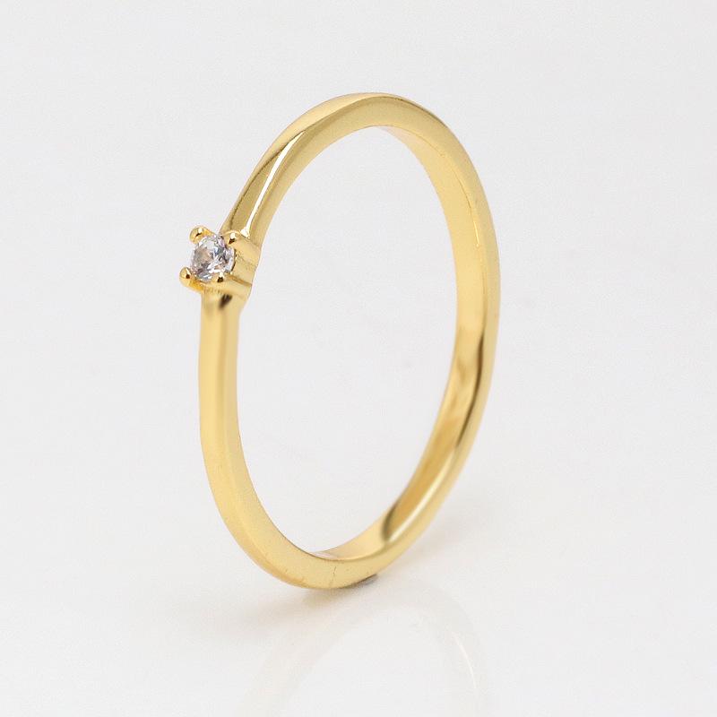 Gold Diamond Era Ring: Fashionable, Luxurious Valentine s Day Gift for Women 54 золотой