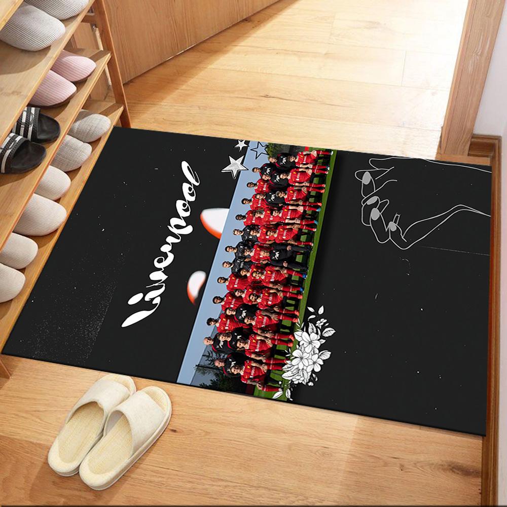 Liverpool Football Club Area Rug Suitable For Study Room Bedrooms Hallway Kitchen Antislip Carpet Anime Office Decor Wedding Party Gift