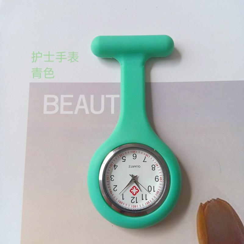 Nurse Silicone Lapel Watch Pin-on Students Quartz Gift Round Dial