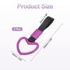 Car Steering Wheel Set of Rear Bumper Warning Car Drift Car for [PATIKIL] Heart-shaped Strap, 2, Ring, Handrail, Decoration, Keychain,