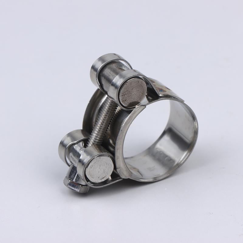 2Pcs Stainless Steel Strengthens European Style Hose Clamp Exhaust Circular Air Water Pipe Clip Sealing Welding Repair Tool