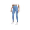 Nike Dri-Fit One High Waist Comfortable Versatile Soft Leggings Kids Bottoms Aegean-Storm-Blue Glacier-Blue FZ5605-429