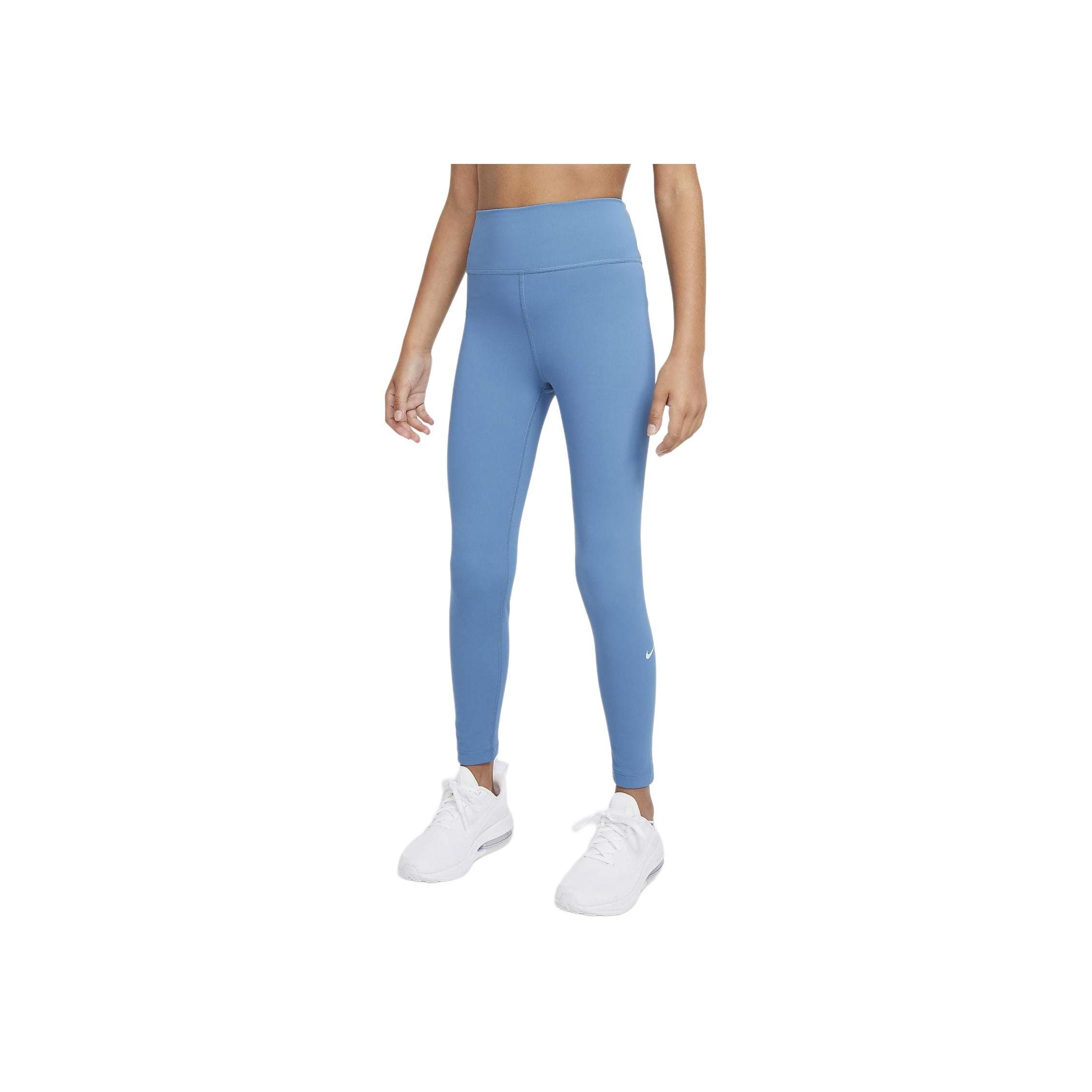 

Nike Dri-Fit One High Waist Comfortable Versatile Soft Leggings Kids bottoms Aegean-Storm-Blue Glacier-Blue FZ5605-429 L