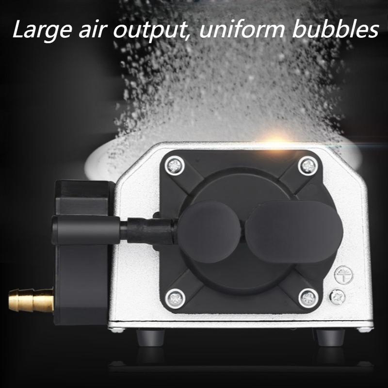 Aquarium Air Pump Oxygenate Electromagnetic Fish Pond Oxygen Pump Silent Fish Tank Oxygenator Pumps Pond Aerator Air Diffuser