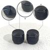 4pcs Potentiometer Knob Cap 20mm x 15.5mm Volume Control Knob Audio Knob Switch Knob Swivel Knob Adjustment Knob Aluminum