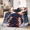 Son Goku Print Blanket Warm Comfortable Flannel Blanket Suitable for Bedrooms,Sofas, Beds,Chairs,Travel -QIAO132