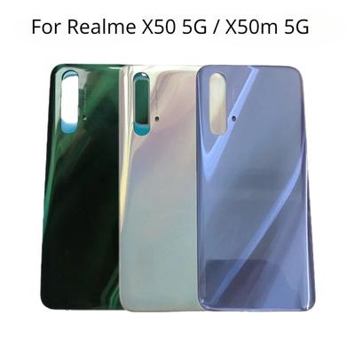 Back Cover For OPPO Realme X50 5G X50m 5G RMX2144 Battery Cover Rear Housing Door  Repair Parts