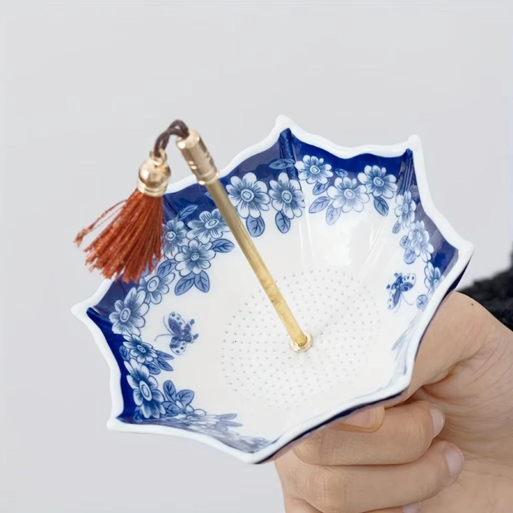 Ceramic Umbrella Tea Strainer Traditional Tea Filter Exquisite Tea Infuser Gift
