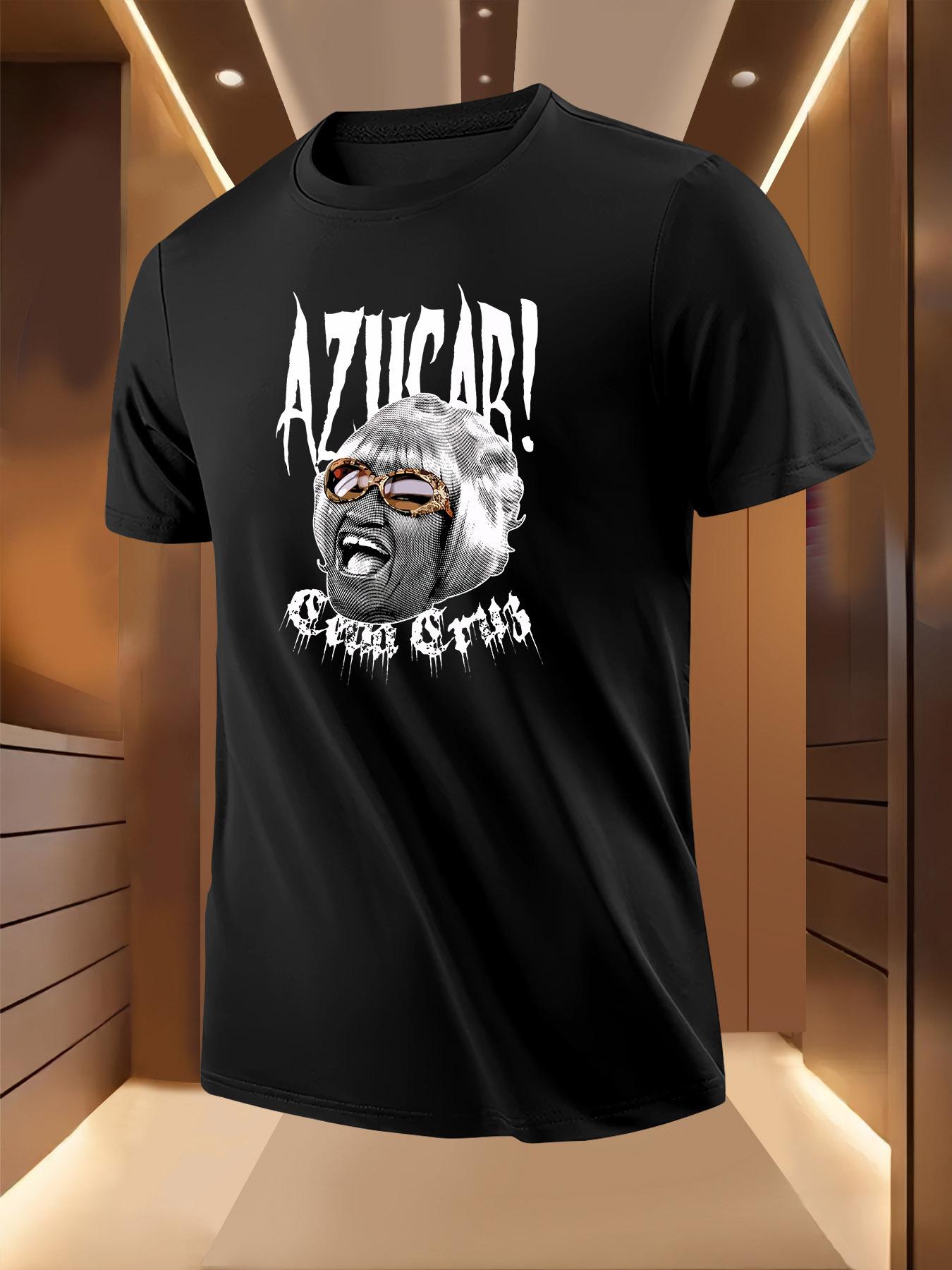 Azucar! Graphic Tshirt - Bold Black Print with Colorful... XL