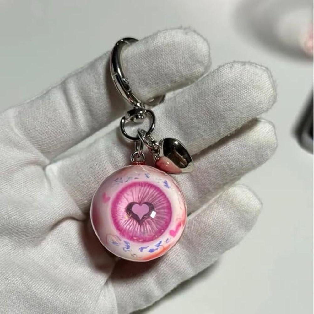 Goth Style Halloween Eyes Keychain Eyeball Charms Eye Keychain Gothic Eye Keychain  Purse Charms
