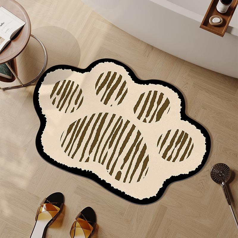 Cartoon Kieselgurmatte Toilettenmatte Schmutzabweisend Rutschfest Saugfähig Fußmatte Schmutzabweisend Gute Pflege Verschleißfest Fußmatte