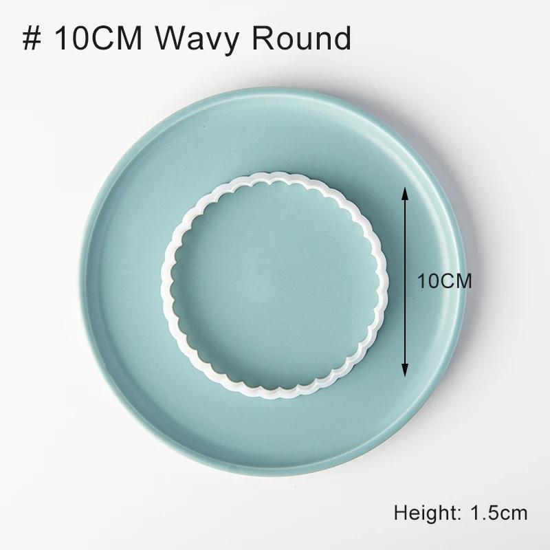Square Arch Rectangle Cookie Cutter Mold Wavy Round Shaped Blessing Frame Fondant Cookie Cutting Die Baking Cake Decorating Tool