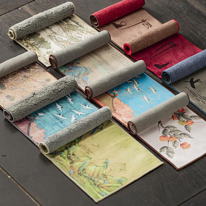 Absorpční utěrka a podložka v čínském stylu (2 balení)