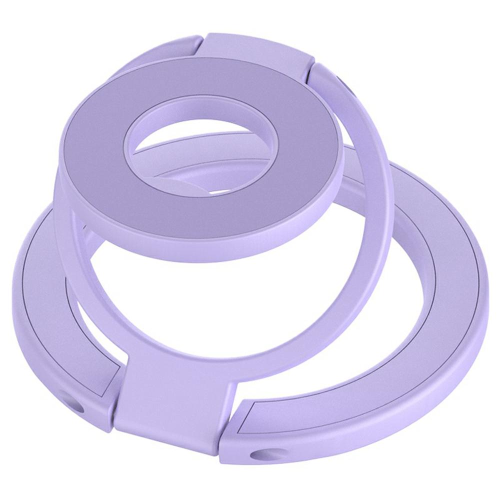 360 Degree Rotation Magnetic Phone Holder Grip Ring Kickstand Foldable Metal Stand