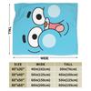 Gumballs Face Flannel Blanket Customized Throw Blanket for Home 150*125cm Plush Thin Quilt,