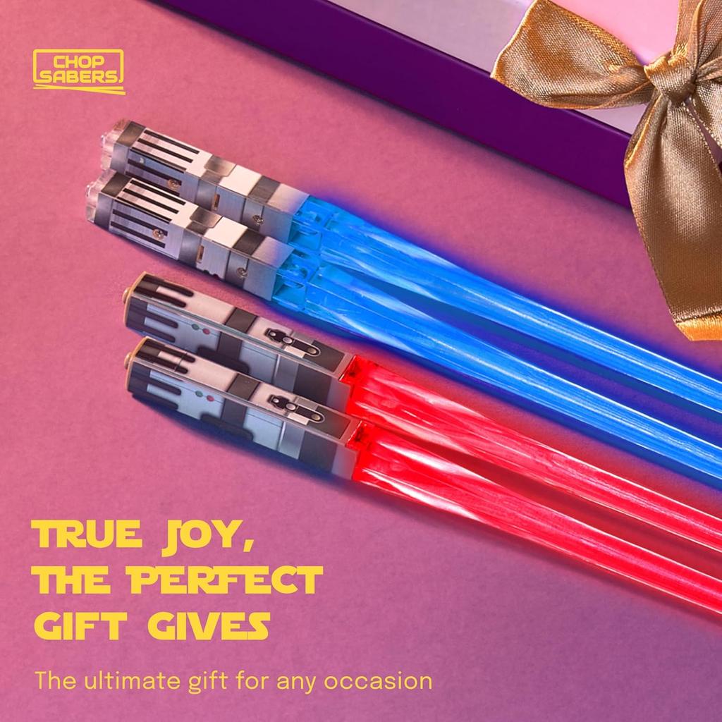 Lightsaber Chopsticks Light Up, Starwars Chopsticks Light Up, Mini Lightsaber, Fun Chop, Cool Chopstick, Light Saber Chopstick, Led Chopstix, 2