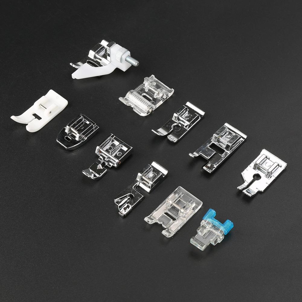 11PCS Multifunctional Presser Feet Set Clear Box Snap On Foot Press Foot  Domestic Sewing