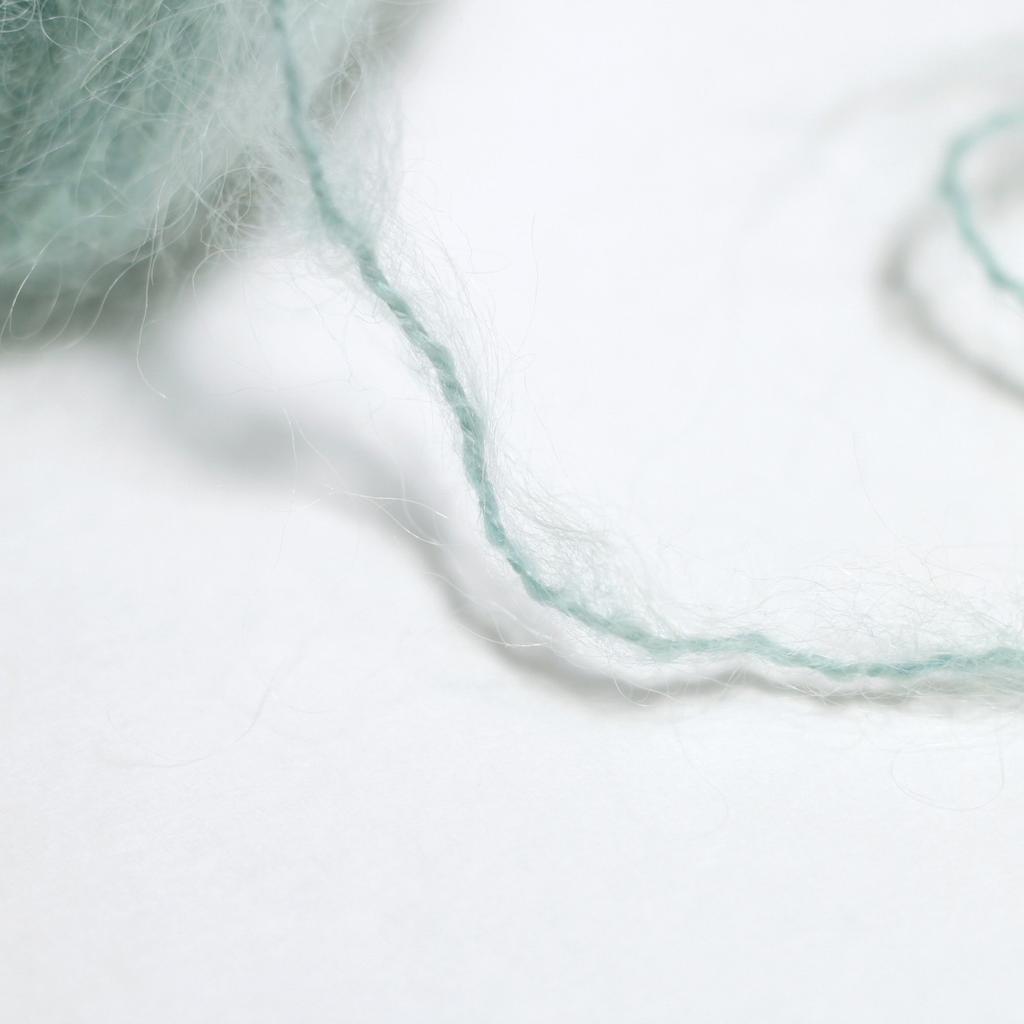 Yokota DARUMA Wool Mohair Extra Pack of Yarn, Thick, Col. 6, Gray, 20g, Approx. 46m, 5, 01-6320