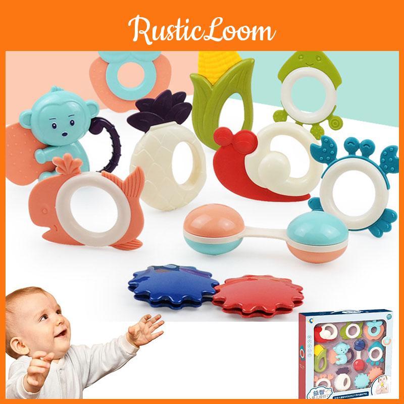 Baby Rattle Gift Set 10 Piece Bundle For Newborns
