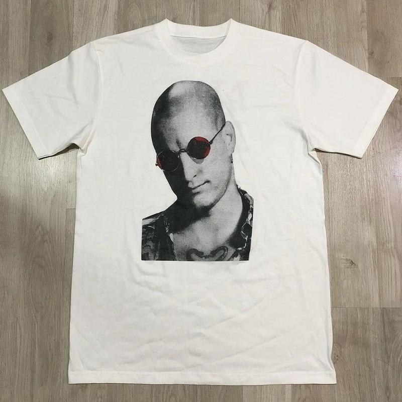 

Classic European and American Movie Star Portrait Printed Short-sleeved FOG Street Casual Trendy Vintage T-shirt S разноцветный