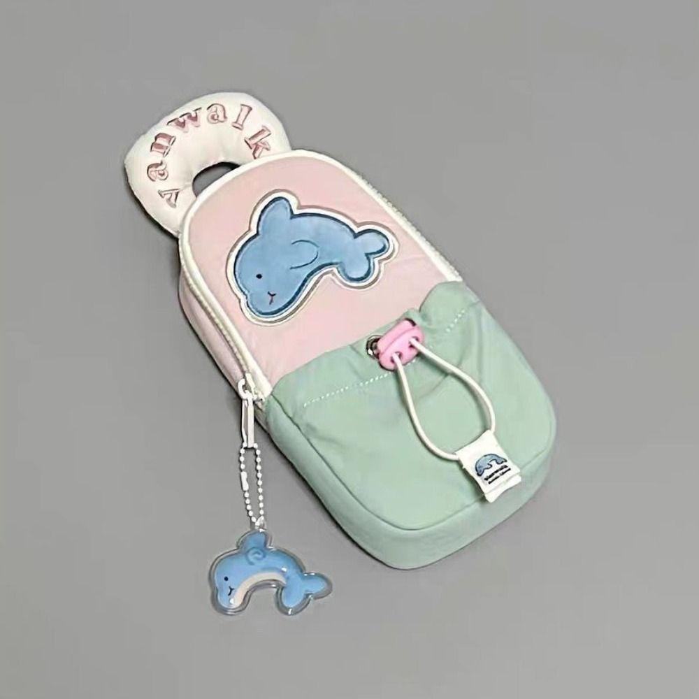 Bowknot Ribbon Pencil Case Large Capacity Pencil Pouch Simple Stationery Bag  Student