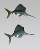 [Nekogamiyama] Sailfish Sea Fish Figure Model Miniature Ornament Decor Collector's Model (Small)