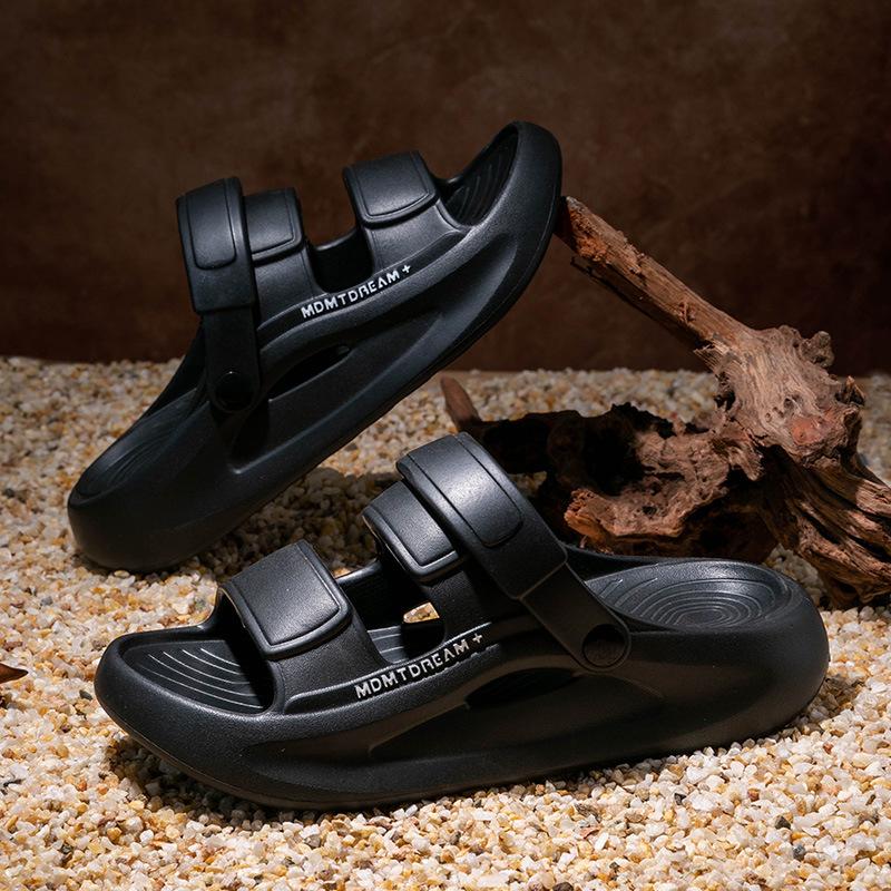 Man Sandals Fashion Sports 5CM Thick EVA Sole Comfortable Soft QuikFoam Slippers Slides Beach Street