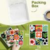 6PCS Cleaning Dishcloths Reusable Kitchen Dish Towels Retro Memphis Style Floral Cloth Absorbent Lint Free Dishcloth Washable Duster Rags Tea Towels